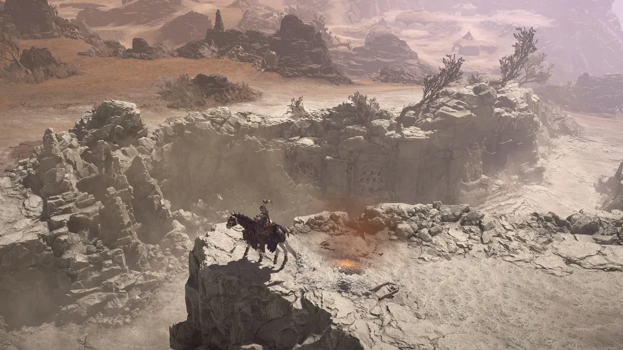 Official Diablo IV store screenshot: a character fighting in a dark red area